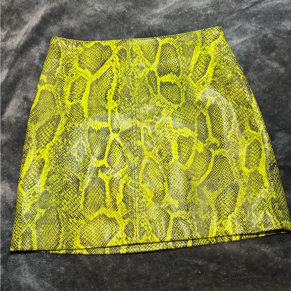 H&M Neon yello Green Mini Pencil vintage